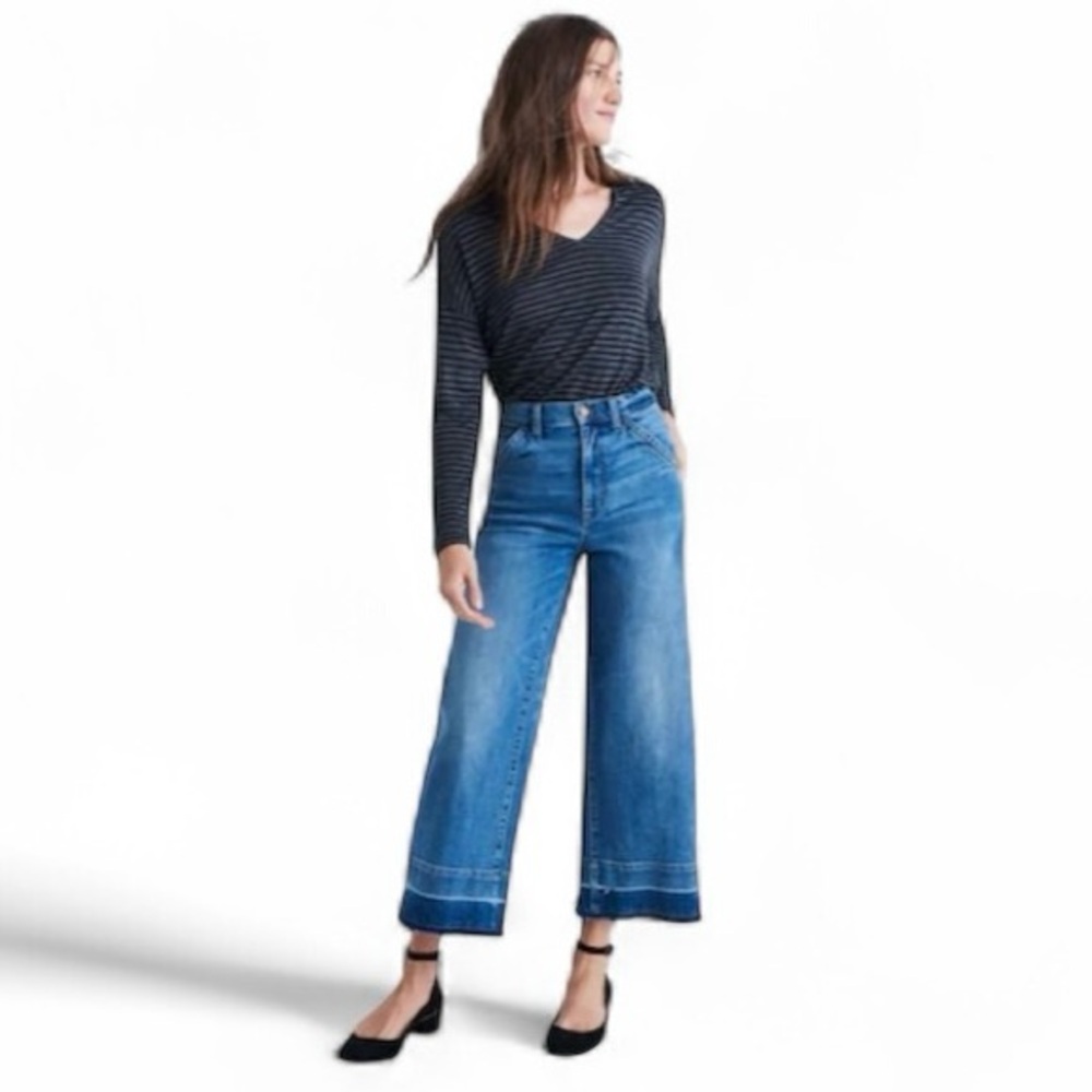 Loft Straight Leg Cropped Jeans EUC - Picture 4 of 9